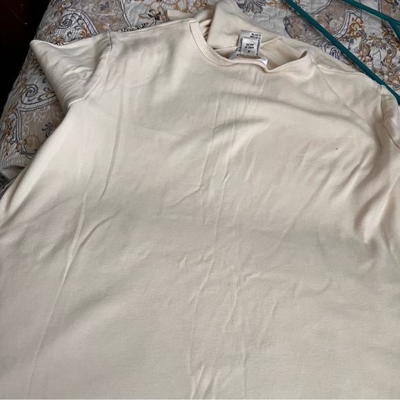 Talbots Cream Top with Purple Floral Accents - Picture 6 of 8